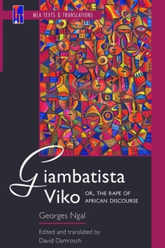 Paperback Giambatista Viko; Or, the Rape of African Discourse: An MLA Translation Book