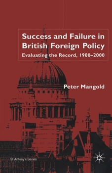 Paperback Success and Failure in British Foreign Policy Book