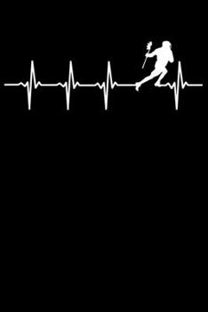 Lacrosse Player Notebook: Lacrosse Heartbeat 6 x 9 (A5) Graph Paper Squared Journal Gift for Lacrosse Players And Lacrosse Lovers (108 Pages)