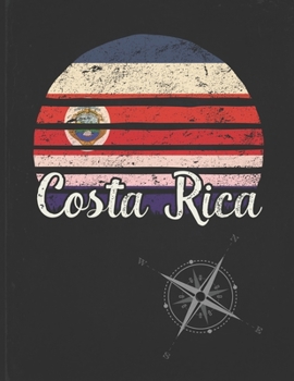 Costa Rica: Costa Rican Vintage Flag Personalized Retro Gift Idea for Coworker Friend or Boss  2020 Calendar Daily Weekly Monthly Planner Organizer
