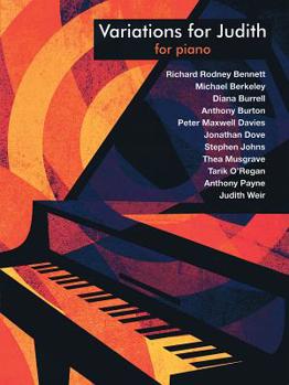 Paperback Variations for Judith: Piano Easy to Intermediate Book