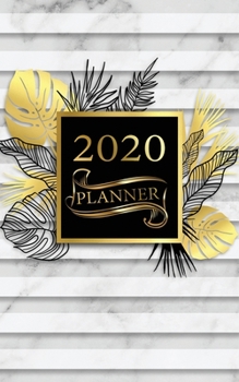 Planner 2020: 12 Months Calendar January to December 2020, Weekly & Monthly Planner Organizer with Green Leaves Cover (Leaves Lovers)