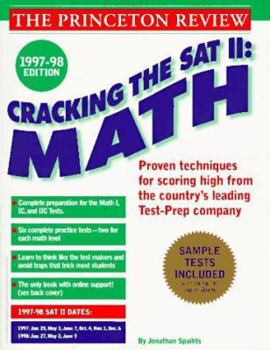 Paperback Cracking the SAT II: Math Subject Tests, 1998 Ed Book