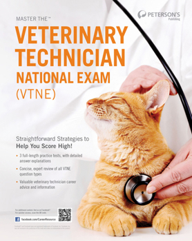Paperback Master the Veterinary Technician National Exam (Vtne) Book
