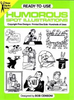 Paperback Ready-To-Use Humorous Spot Illustrations Book