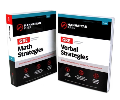 Paperback GRE Math & Verbal Strategies Set: Comprehensive Content Review & 6 Online Practice Tests from 99th Percentile Instructors Book
