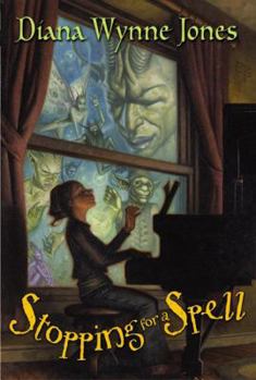 School & Library Binding Stopping for a Spell: Three Fantasies Book
