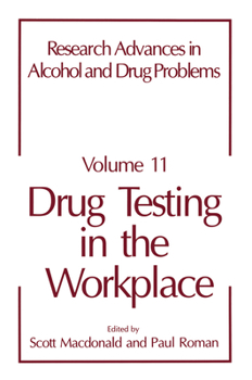 Hardcover Research Advances in Alcohol and Drug Problems Book