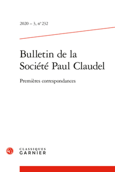 Paperback Bulletin de la Societe Paul Claudel: Premieres Correspondances [French] Book