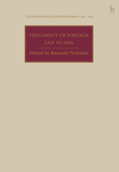 Hardcover Treatment of Foreign Law in Asia Book