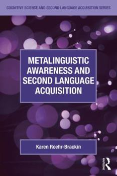 Paperback Metalinguistic Awareness and Second Language Acquisition Book