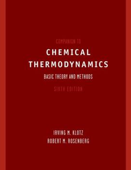 Paperback Companion to Chemical Thermodynamics Book