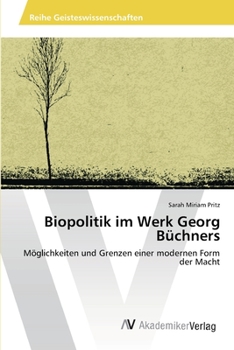 Paperback Biopolitik im Werk Georg Büchners [German] Book