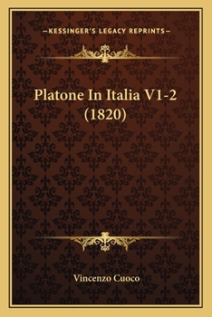 Paperback Platone In Italia V1-2 (1820) [Italian] Book