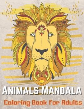 Paperback Animals Mandala Coloring Book for Adults Book