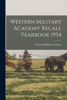 Paperback Western Military Academy Recall Yearbook 1954 Book