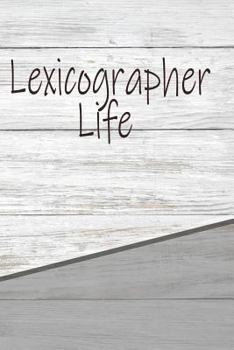 Paperback Lexicographer Life: Personalized Rustic Isometric Dot Notebook 120 Pages 6x9 Book