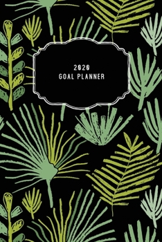 Paperback 2020 Goal Planner: 2020 Dated Goal Planner Focus Weekly Monthly Book