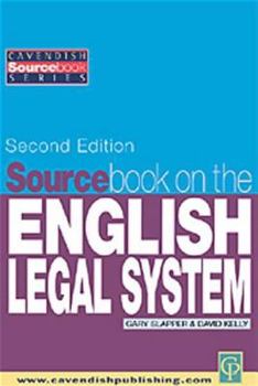Paperback Sourcebook on English Legal System Book