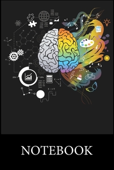 Colorful Brain Science And Art Notebook: Composition Book for School Diary Writing Notes, Taking Notes, Recipes, Sketching, Writing, Organizing, Christmas Halloween Birthday Gifts