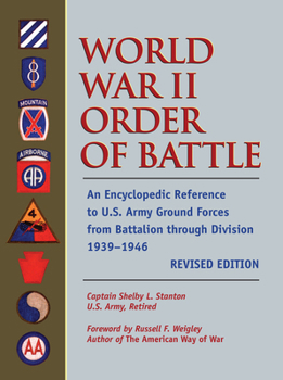 Hardcover World War II Order of Battle: An Encyclopedic Reference to U.S. Army Ground Forces from Battalion Through Division 1939-1946 Book