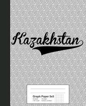 Paperback Graph Paper 5x5: KAZAKHSTAN Notebook Book