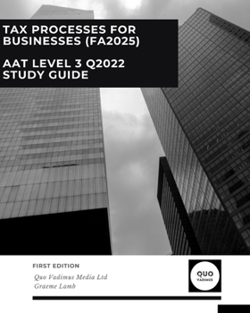 Paperback Tax Processes for Businesses (FA2025) Book