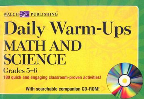 Paperback Math and Science, Grades 5-6 [With CDROM] Book