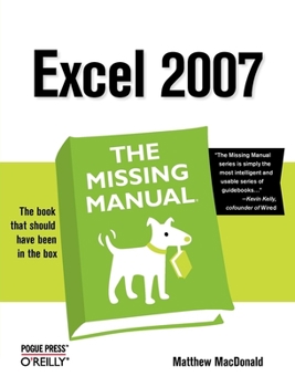 Paperback Excel 2007: The Missing Manual Book