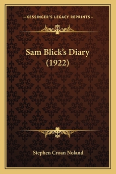 Paperback Sam Blick's Diary (1922) Book