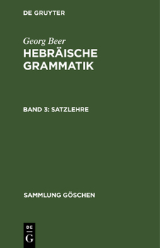 Hardcover Satzlehre [German] Book