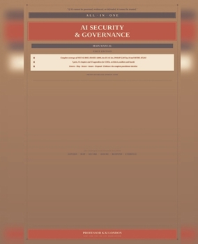 AI Security and Governance All-in-One: Main Manual