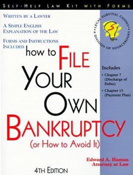 Paperback How to File Your Own Bankruptcy (Or How to Avoid It) Book