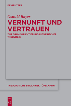 Hardcover Vernunft und Vertrauen [German] Book