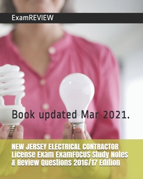 Paperback NEW JERSEY ELECTRICAL CONTRACTOR License Exam ExamFOCUS Study Notes & Review Questions 2016/17 Edition Book