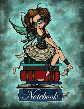 Paperback Notebook: 8.5x11 Lined Library Fairy (College Rule) Book