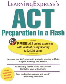 Paperback ACT Preparation in a Flash Book