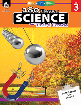 Paperback 180 Days of Science for Third Grade: Practice, Assess, Diagnose Book