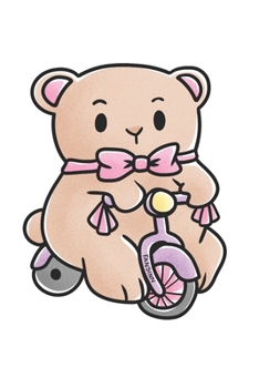Sporty Bear Bike Notebook: Graph Paper Journal 6x9 - 120 Pages