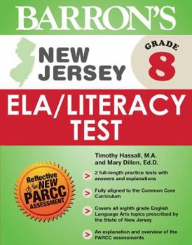 Paperback New Jersey Grade 8 Ela/Literacy Test Book