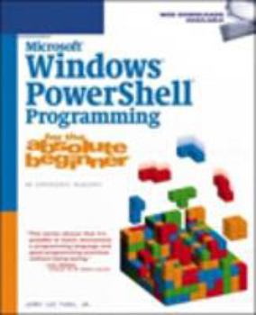 Paperback Microsoft Windows Powershell Programming for the Absolute Beginner Book