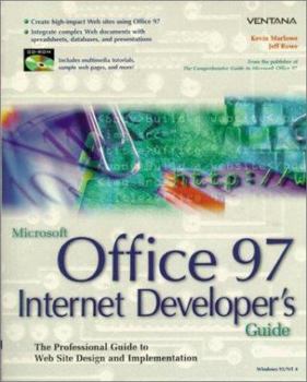 Paperback Microsoft Office 97 Internet Developers Guide with CD Book