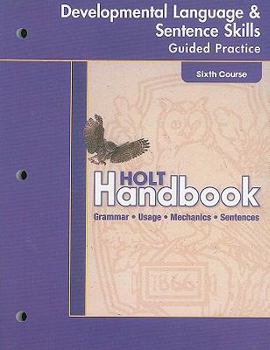Holt Handbook: Developing Language Skills