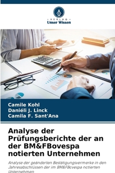 Paperback Analyse der Prüfungsberichte der an der BM&FBovespa notierten Unternehmen [German] Book