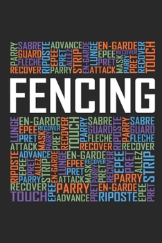 Paperback Fencing Words: 6x9 Ruled Notebook, Journal, Daily Diary, Organizer, Planner Book