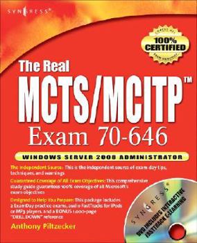 Paperback The Real McTs/McItp Exam 70-646 Prep Kit: Independent and Complete Self-Paced Solutions [With CDROM] Book