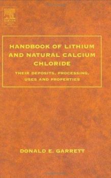 Hardcover Handbook of Lithium and Natural Calcium Chloride Book
