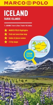 Map Iceland Marco Polo Map Book
