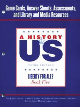 Paperback Johns Hopkins University Game Cards Answer Sheets Assessment Book 5 Hofus (A ^AHistory of US) Book