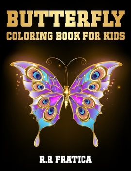 Paperback Butterfly coloring book for kids Book